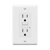 15 Amp GFCI Tamper/Weather-Resistant Outlet, Self Testing, Self Grounding with LED Indicator - White