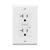 20 Amp GFCI Tamper/Weather-Resistant Outlet, Self Testing, Self Grounding with LED Indicator - White