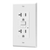 20 Amp GFCI Tamper/Weather-Resistant Outlet, Self Testing, Self Grounding with LED Indicator - White