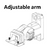 Adjustable Arm Mounting Bracket (MPALPRO-LKFS, 24L / 40L)